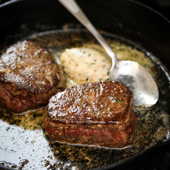 Epicurean Butter Melted in a Pan with Steak