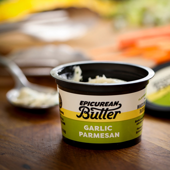 Epicurean Butter in a small tub