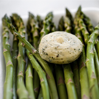 Epicurean Butter on Asparagus